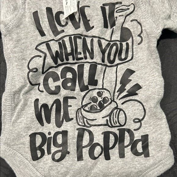 Newborn Gray Graphic Onesie - Picture 3 of 6